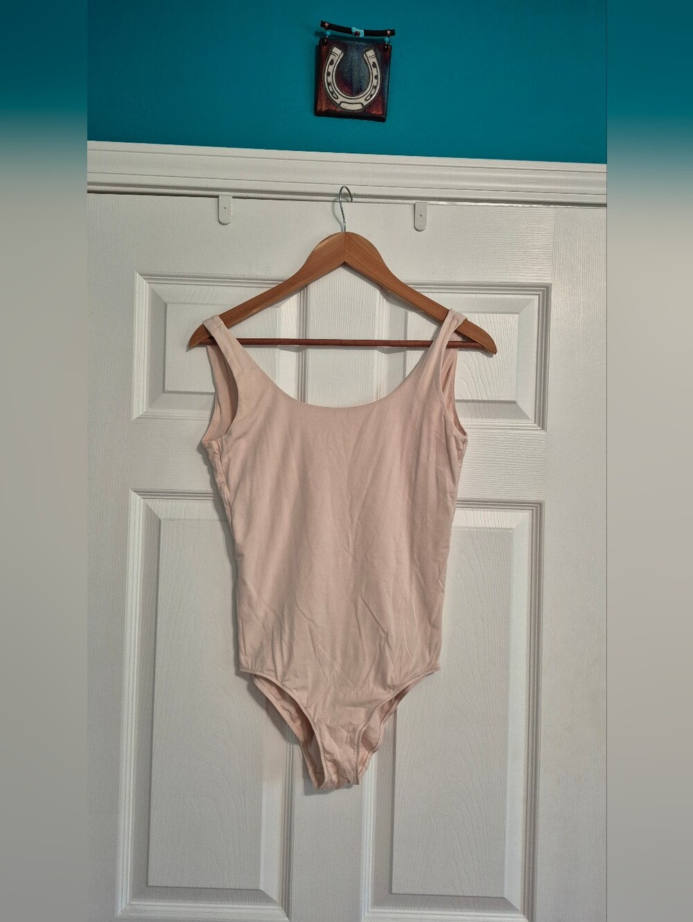Everlane Pima Cotton Light Pink Scoop Neck Bodysuit - Balletcore - EUC